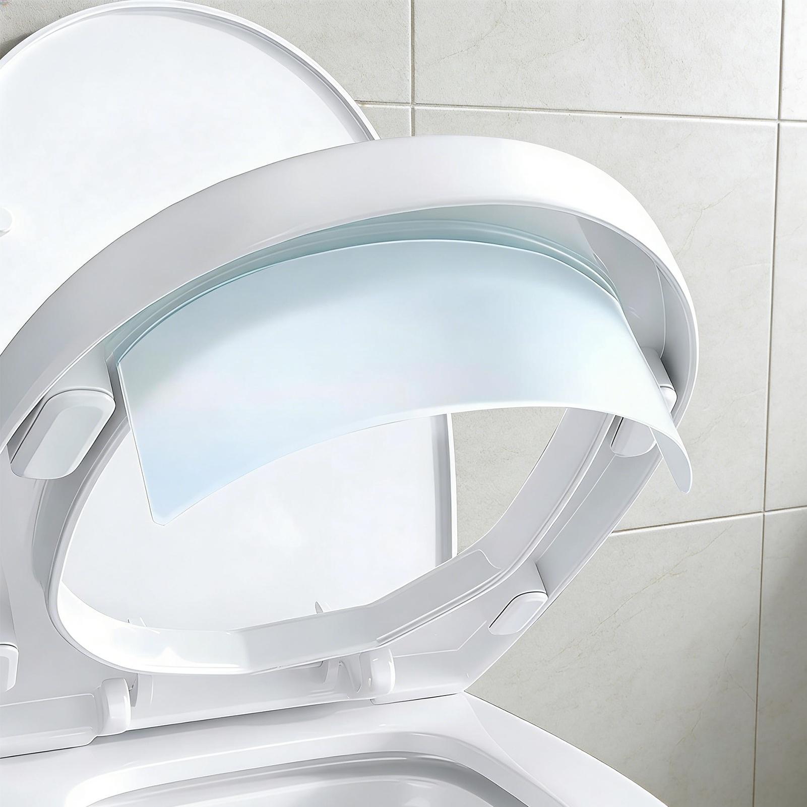 Home Bathroom With Two Toilets - Защитный экран от брызг для унитаза,