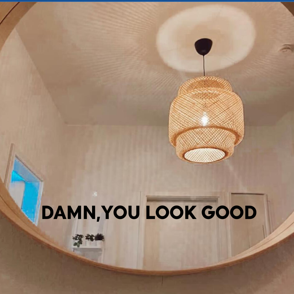 Home Goods Bathroom Mirrors - Вы выглядеть хорошо, изящная зеркальная наклейка,