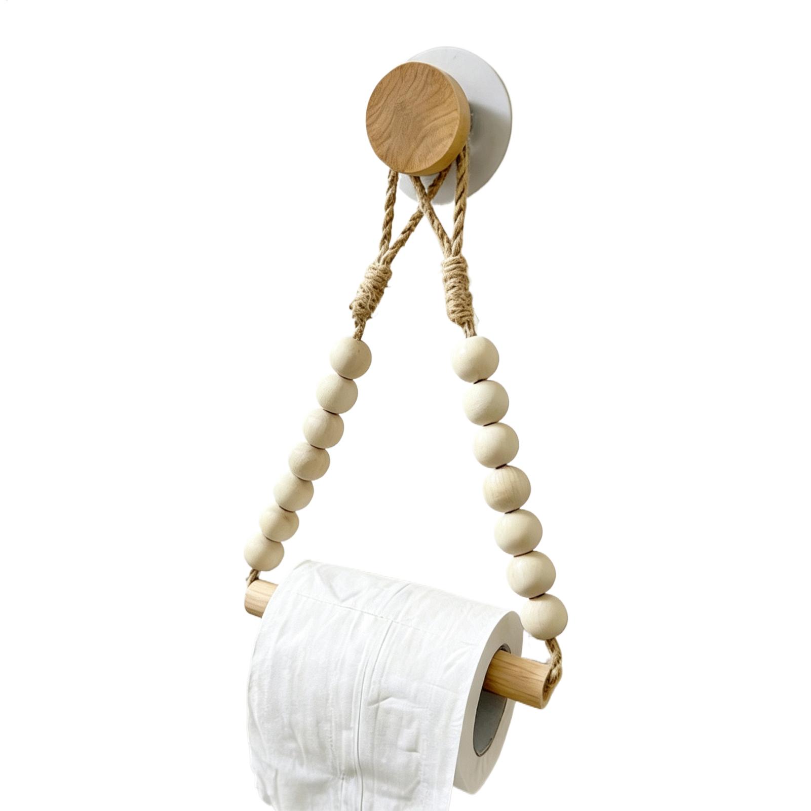 Home Bathroom Paper Towel Dispenser - Держатель для туалетной бумаги с деревянными