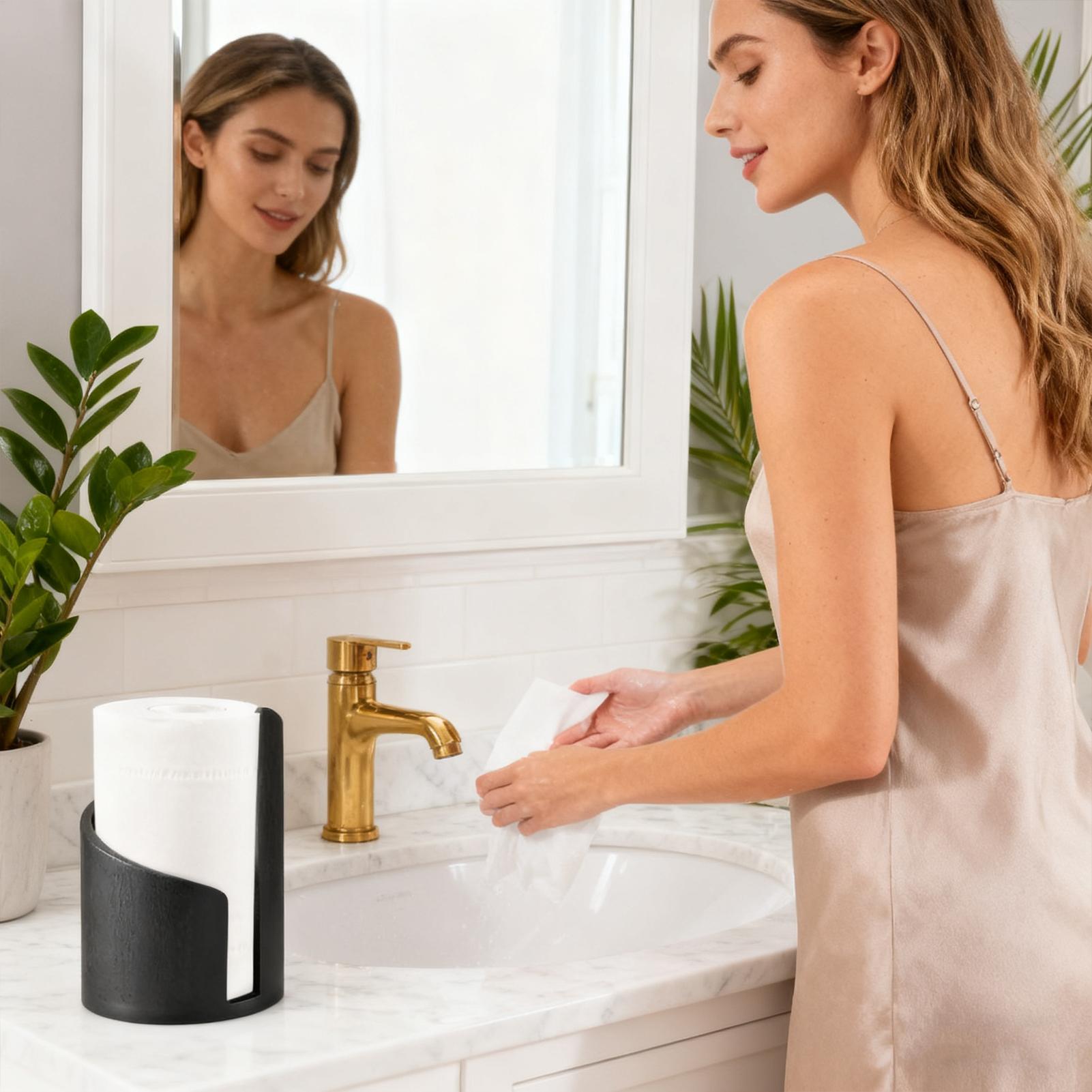 Home Bathroom Paper Towel Dispenser - Деревянный держатель для бумажных полотенец, диспенсер