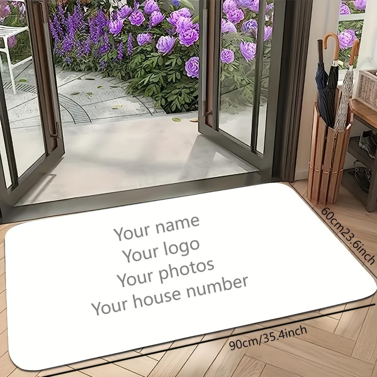 Home Bathroom Name - Настраиваемый коврик «сделай сам», входной коврик