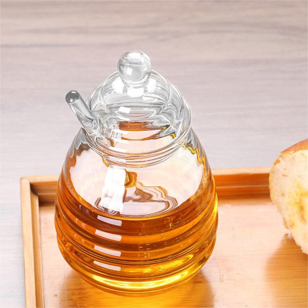 Bath Salts Jar - Прозрачный медовый горшок с крышкой и