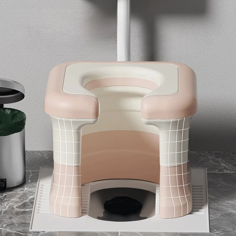 Home Bathroom With Two Toilets - Портативный стул-туалет для домашнего использования, регулируемый