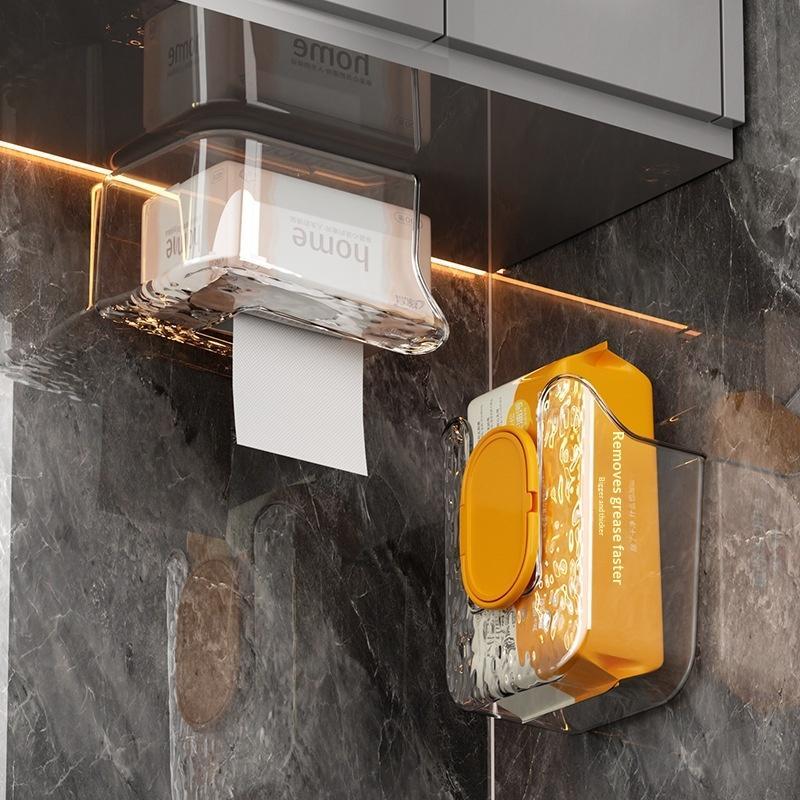 Home Bathroom Paper Towel Dispenser - Настенный диспенсер для влажных салфеток, самоклеящийся