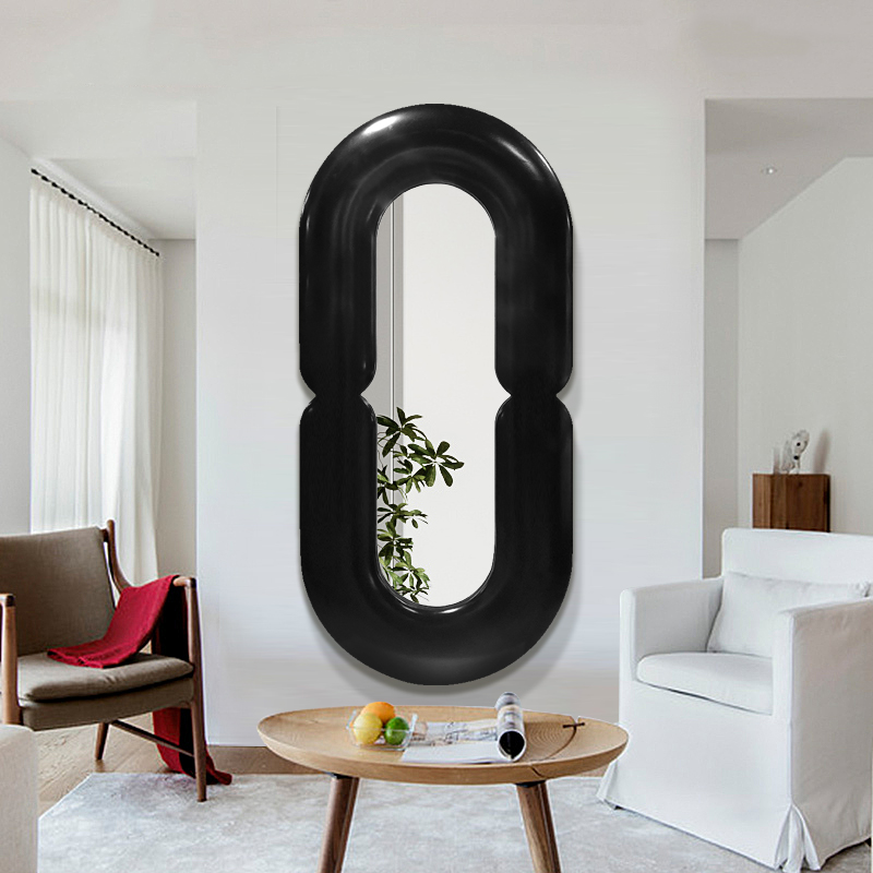 Home Goods Bathroom Mirrors - Настенное овальное зеркало в стиле фэнк-мемфис,