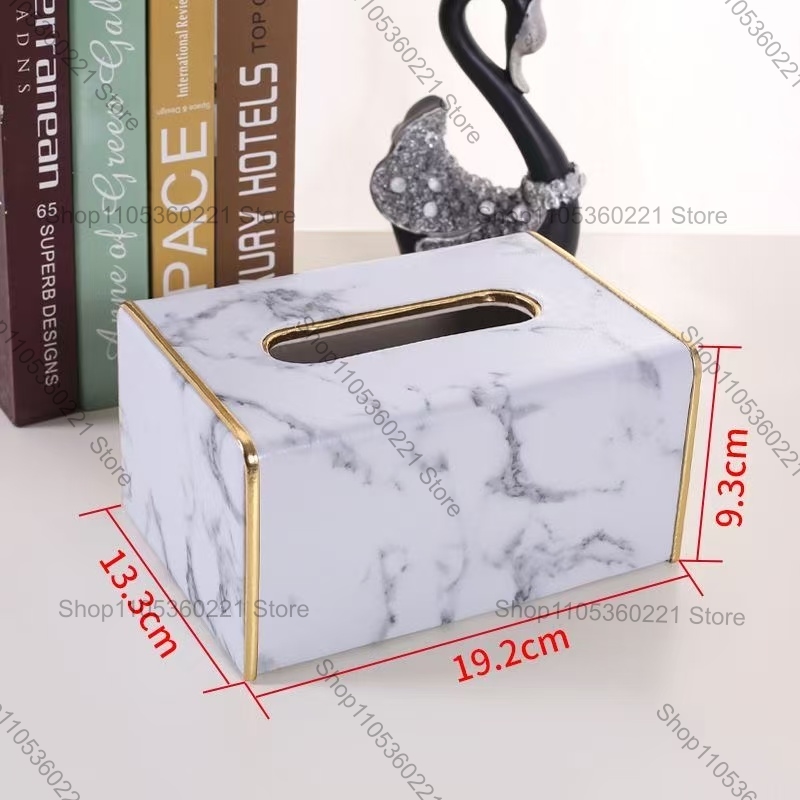 Home Bathroom Paper Towel Dispenser - Роскошный чехол для салфеток из искусственной