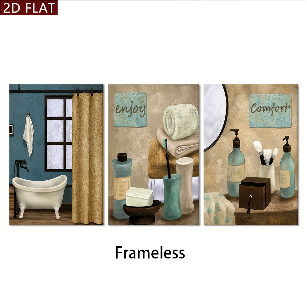 1 комплект декоративных картин – обзор и цена Home Bathroom Plan