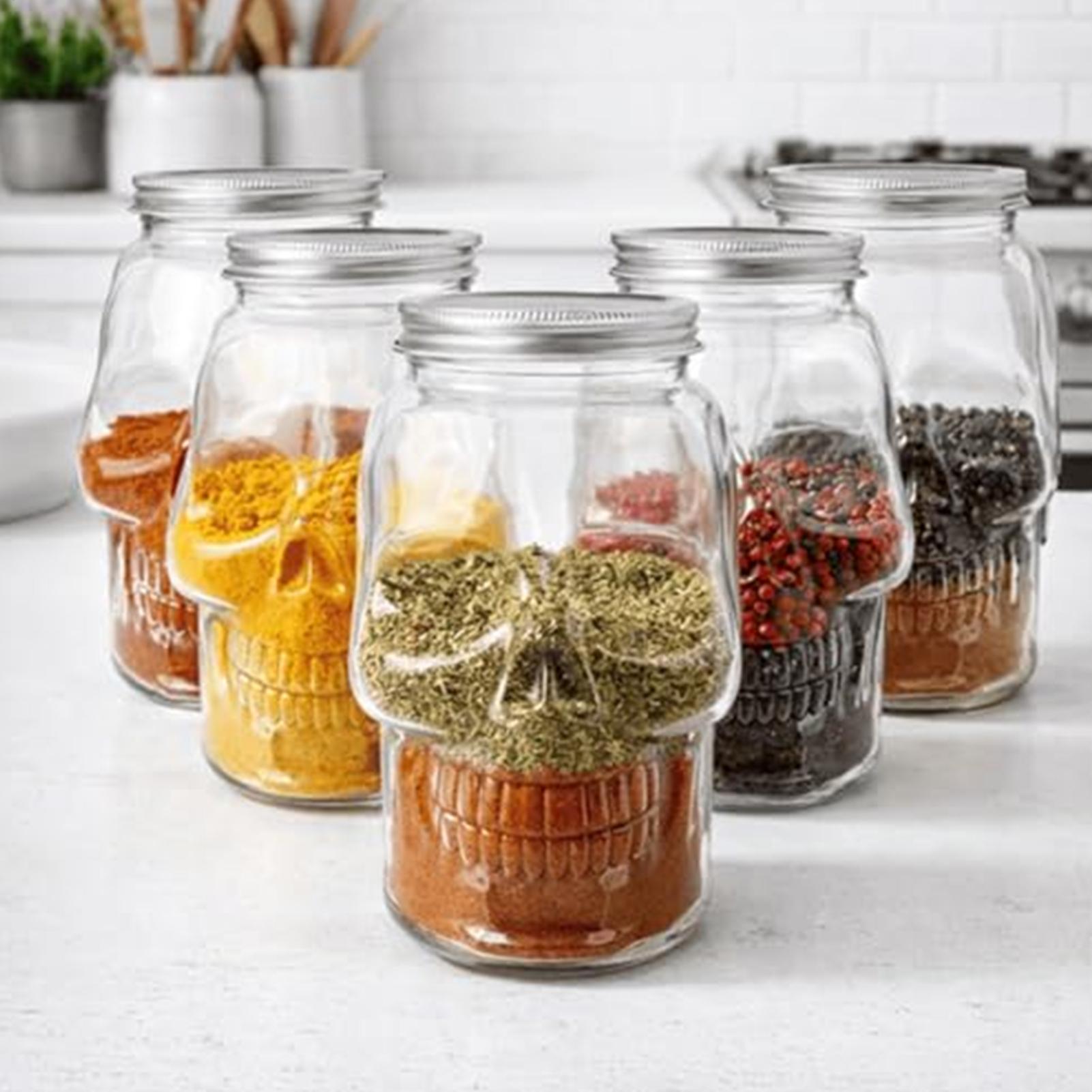 Банки-черепа 500 мл/800 мл, мн – обзор и цена Bath Salts Jar
