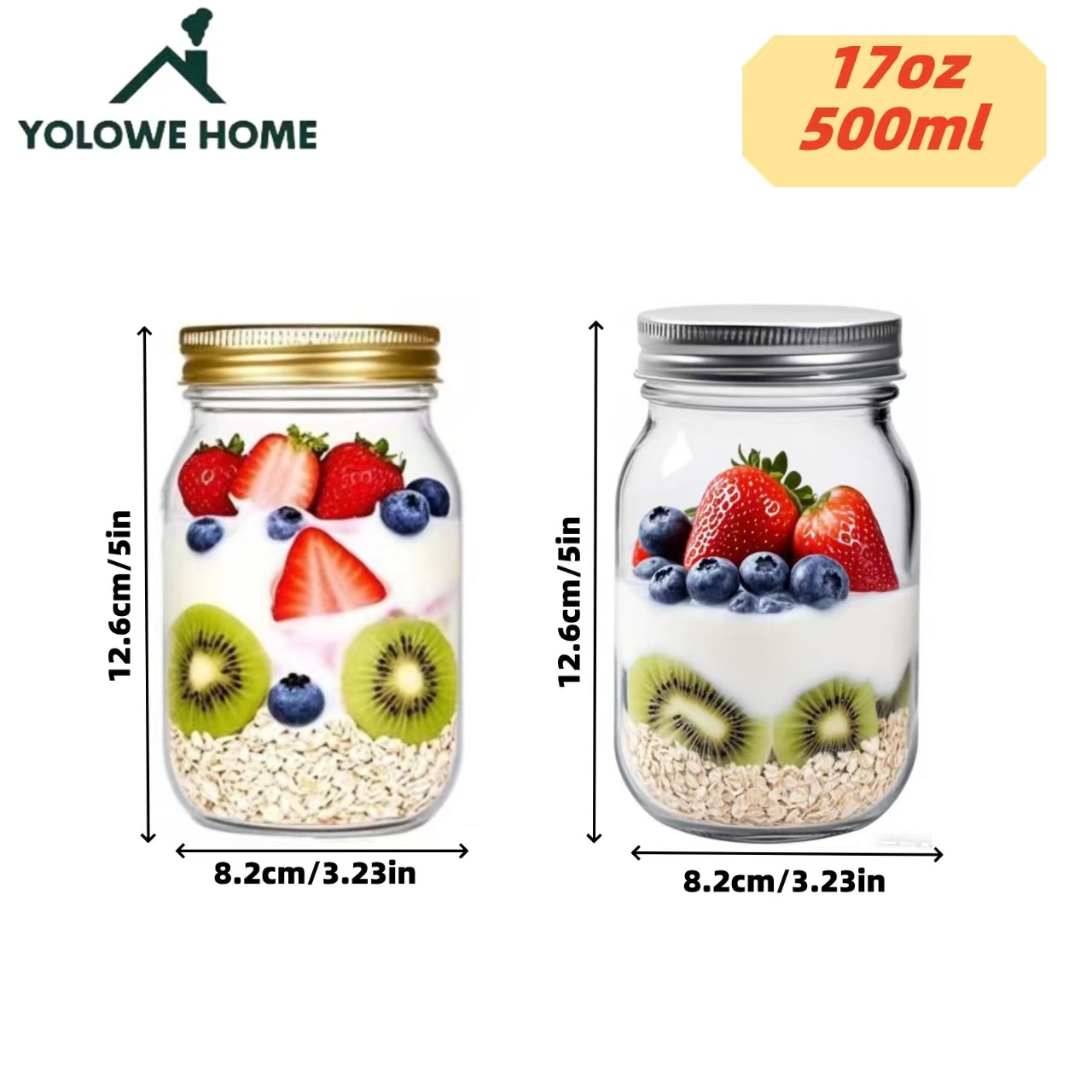 6 шт., 12 шт., 500 мл/16 унций – обзор и цена Bath Salts Jar