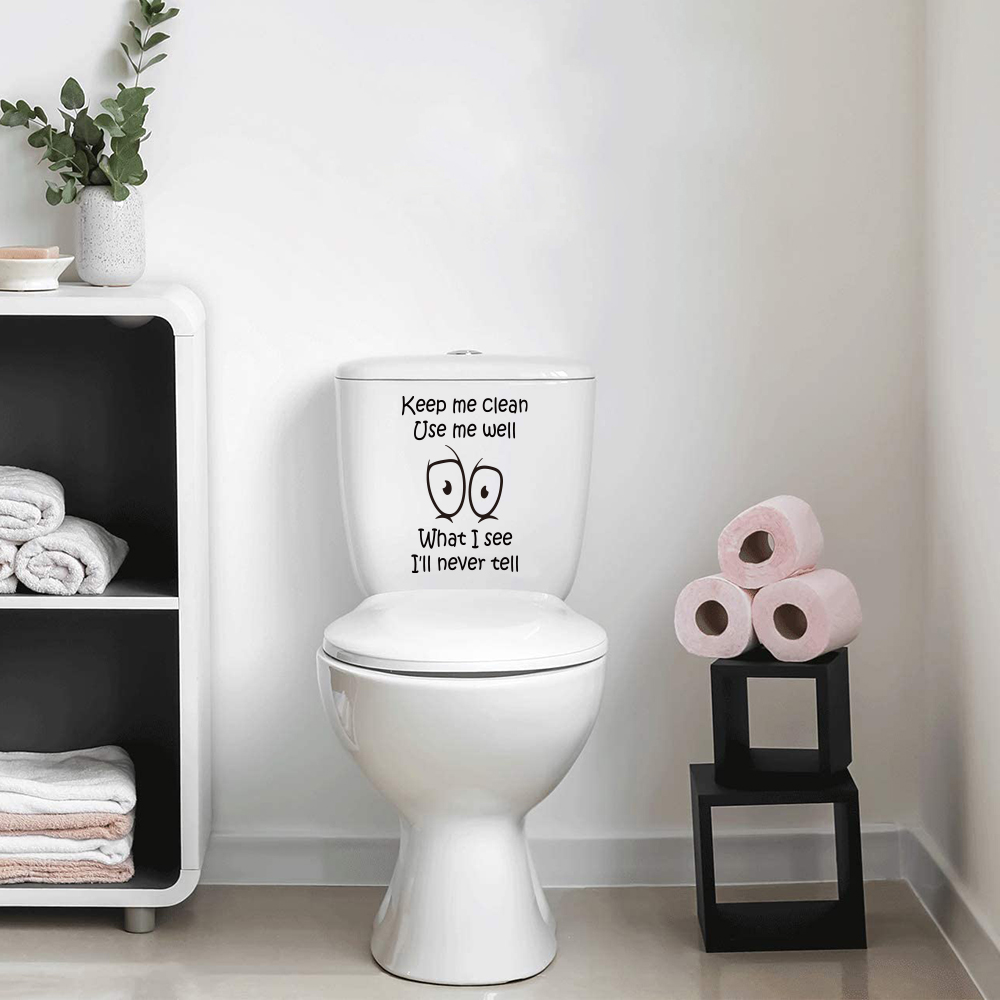 Забавная наклейка на унитаз, н – обзор и цена Home Bathroom Floor Tiles