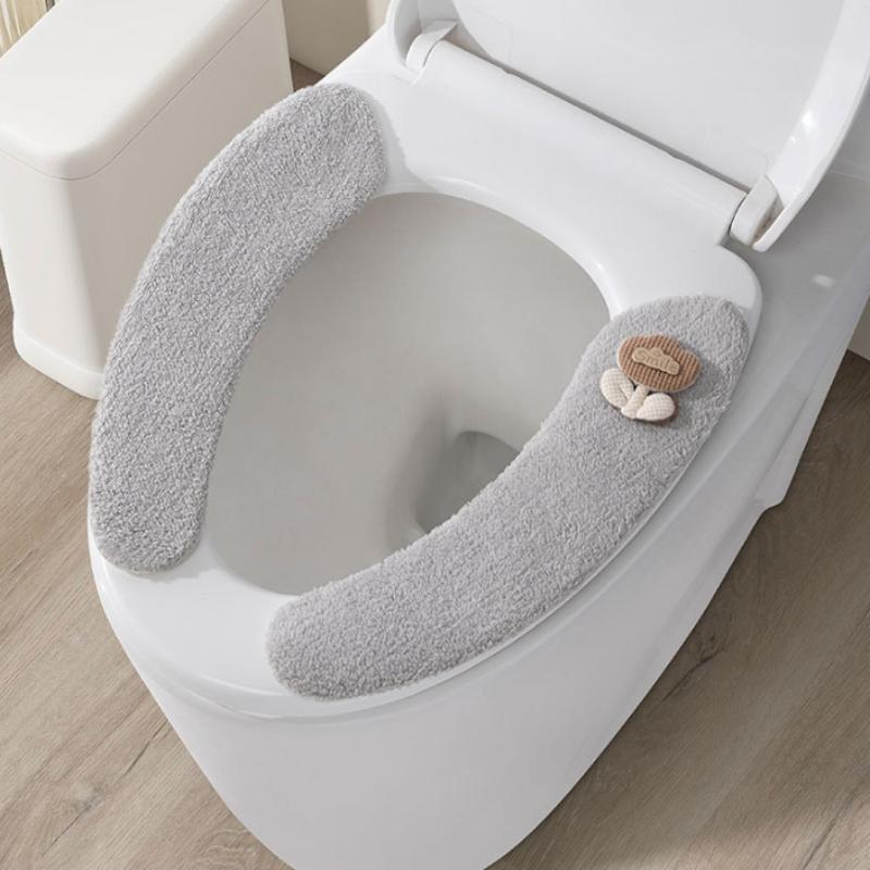 1 пара зимних плюшевых чехлов  – обзор и цена Home Bathroom With Two Toilets