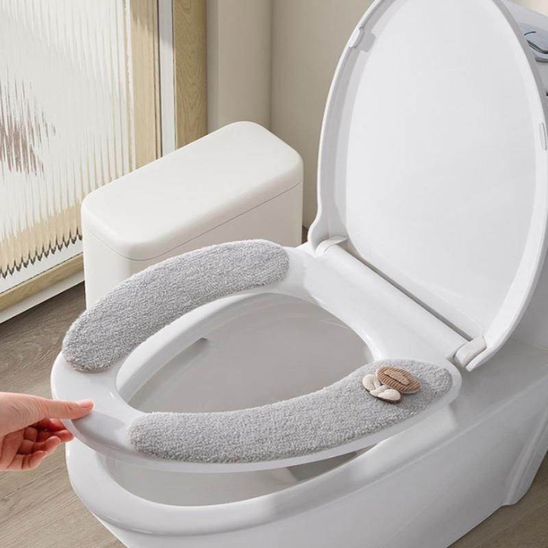 1 пара зимних плюшевых чехлов  – обзор и цена Home Bathroom With Two Toilets