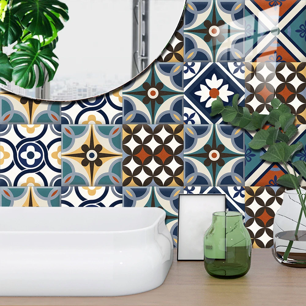 Наклейки на стену в мексиканск – обзор и цена Home Bathroom Floor Tiles