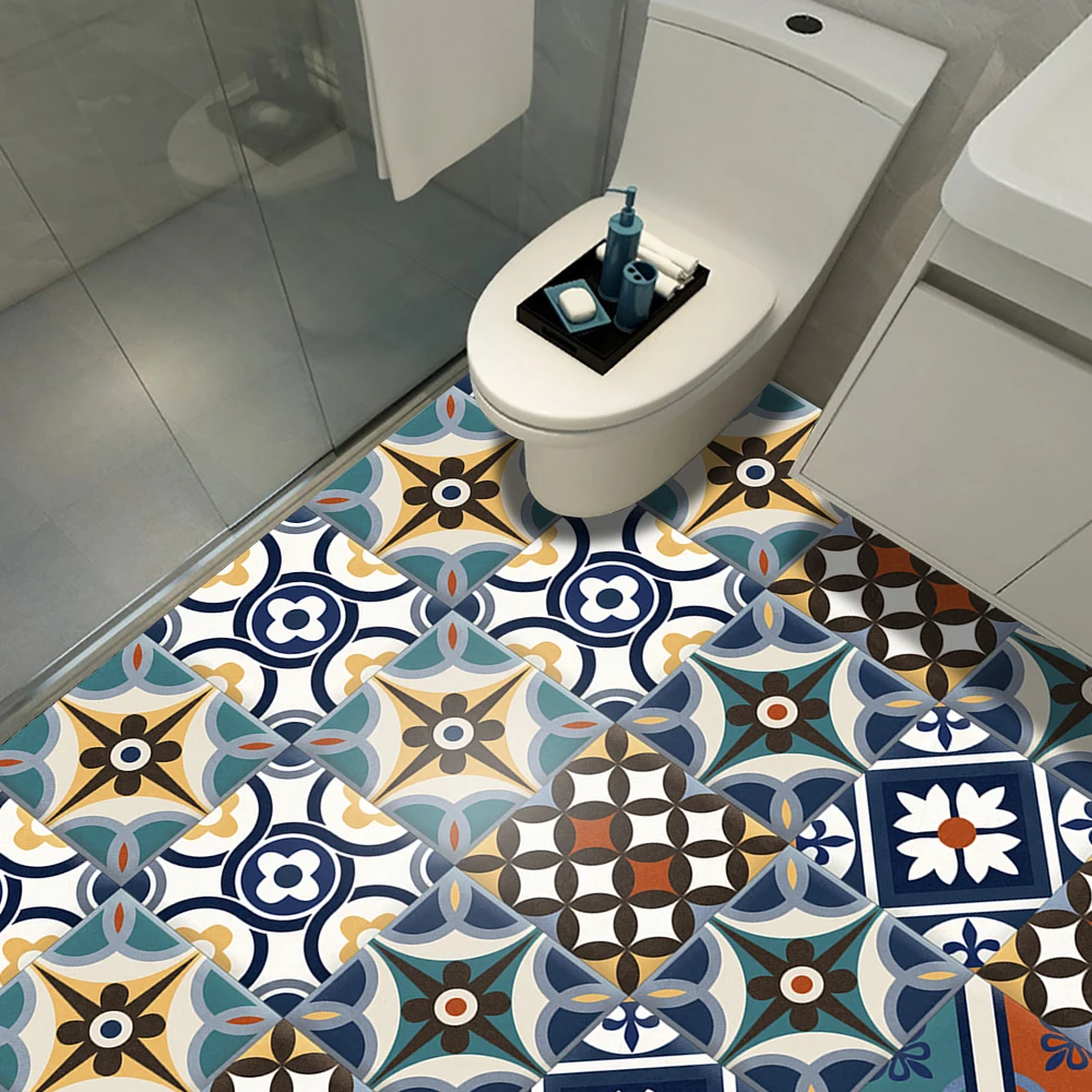 Наклейки на стену в мексиканск – обзор и цена Home Bathroom Floor Tiles