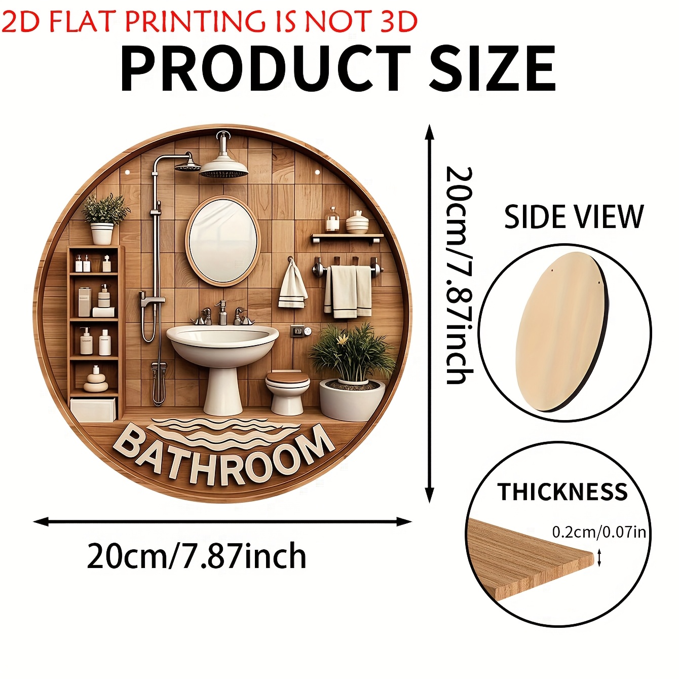 Один 2D плоский круглый деревя – обзор и цена Home Of The Year Bathroom