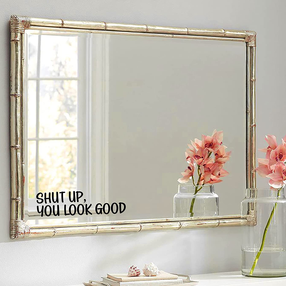 Стикер Sh * t UP You Look Good – обзор и цена Home Goods Bathroom Mirrors