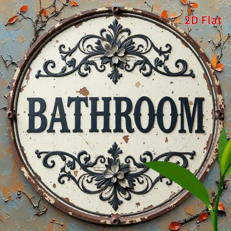2D плоская круглая металлическ – обзор и цена Home Bathroom Name