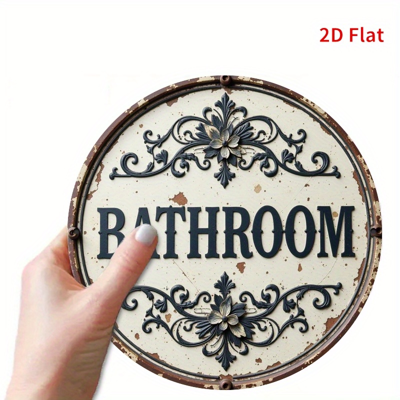 2D плоская круглая металлическ – обзор и цена Home Bathroom Name